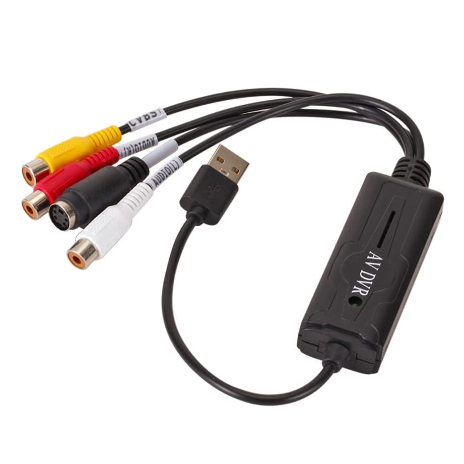 Image of VHS to Digital Converter USB 2.0 Video Converter Audio Capture Card VHS VCR HDTV to Digital Converter Support Win 7 /8 /10