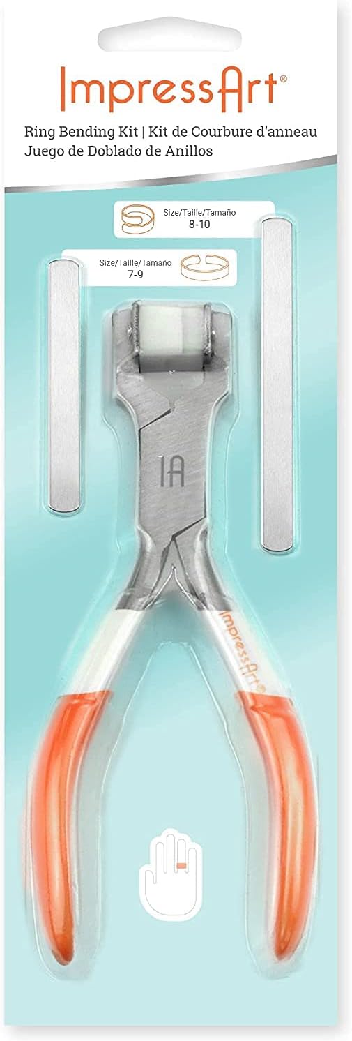ImpressArt - Ring Making Kit for Metal Stamping Rings, Jewelry Making, Gifts and DIY Projects (Inspirational Word Bundle, with Additional Tools)