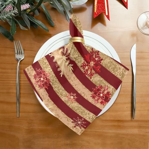 Servilletas de tela con diseño navideño, pack de 6 miniatura 3