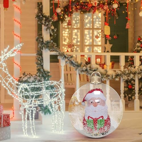Bolas de Navidad inflables impermeables y resistentes para decoraciones exteriores 3