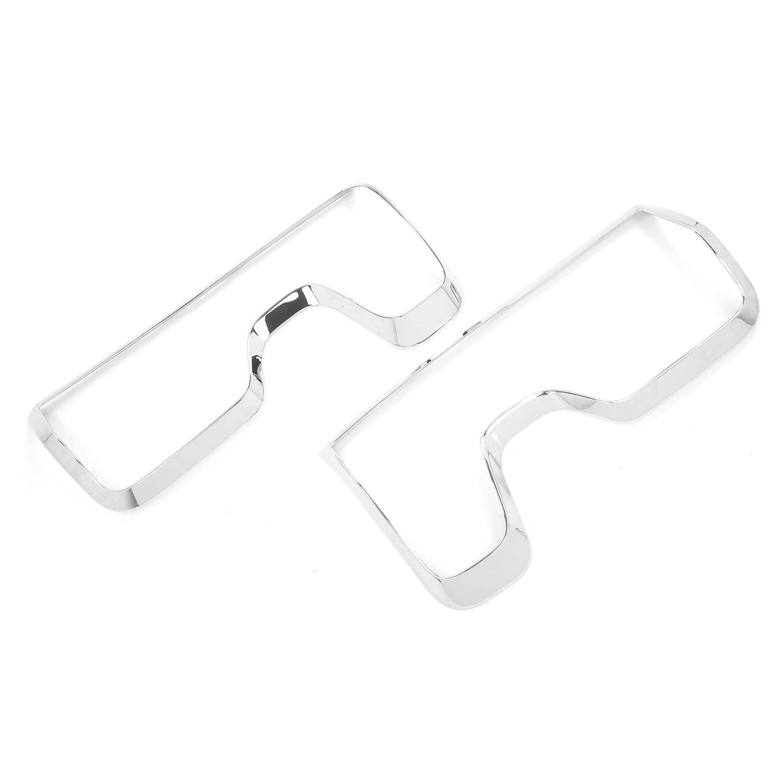 Cocoarm 2 Embellecedores de Marco de Luz Trasera ABS Cromado con Cinta para Silverado 1500 2020, Protege Lámparas, Instalación Rápida, Decoración Exterior para Propietarios de Camiones