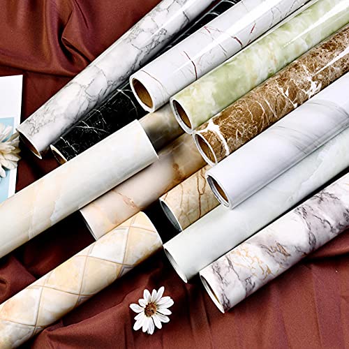 Suelo vinilo autoadhesivo impermeable de PVC lavable para forrar muebles y encimeras de cocina 7