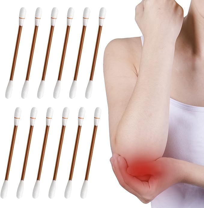 SUNBEET 50pcs Iodine Swabs Povidone Iodophor Swabsticks Sanitary First Aid Kit Emergency Wound Care Safety for Adult Kids,Outdoor,Portable Medical Cotton Swabs Nose and Ear Care (PACK OF 50)-image-31