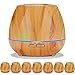 Miserwe Essential Oil Diffuser 550ML Aromatherapy Diffuser with Adjustable Mist Mode and 4 Timer Setting Oil Diffuser Waterless Auto Shut-off with 7 LED light for Home Office Yoga Spa
