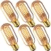 INNOCCY Edison Light Bulb, 40W E26 E27 Vintage Bulb Dimmable T45 Antique Tubular Light Bulb, 2300K, Pack of 6