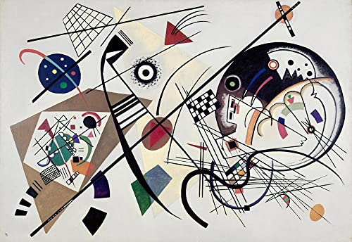 Impression Kandinsky de prestige sur toile fine pour galerie d'art privée chez soi