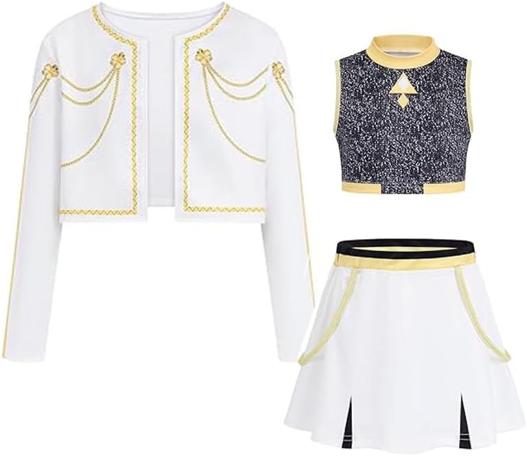 Cossinbell Girls Dress Up Outfit – 3-Piece Costume Set for Kids - Image 2