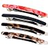 Small Tortoise Acetate Automatic Hair Clips for Women - Thin Hair Barrettes, 4pcs