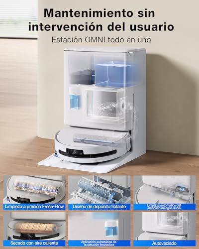 Miniatura 6 de ECOVACS DEEBOT T90 Pro Omni Robot Aspirador y fregasuelos, 30000 Pa