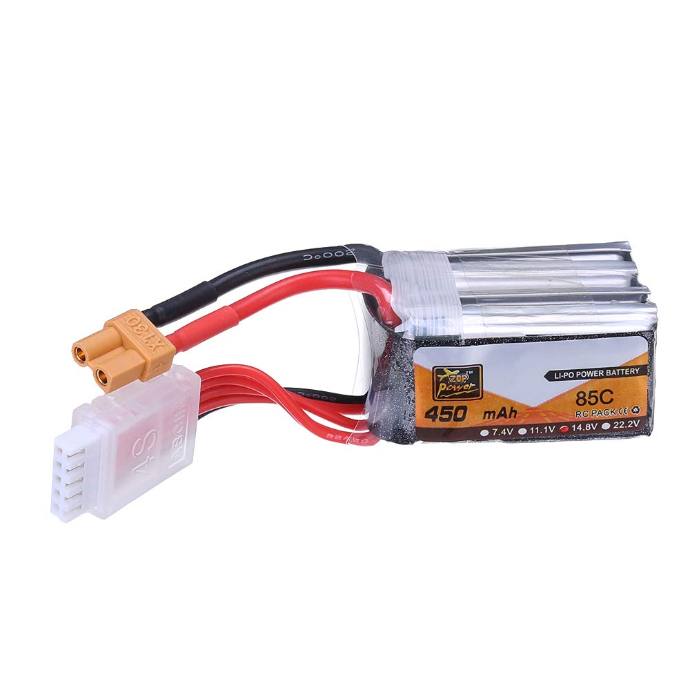 Kingduo 14.8V 450Mah 85C 4S Lipo Battery Xt30 Plug For Rc Models