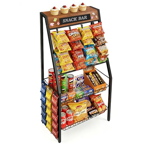 4-Tier Snack Rack with Clips