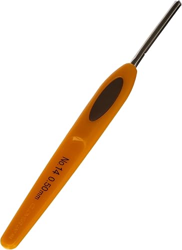 Clover Ganchos de ganchillo de acero suave al tacto, No. 140.020 in (1027)