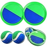 Paddle Toss and Catch Ball Set, Outdoor Game for Kids Backyard Games with 2 Paddles 2 Balls, Perfect...