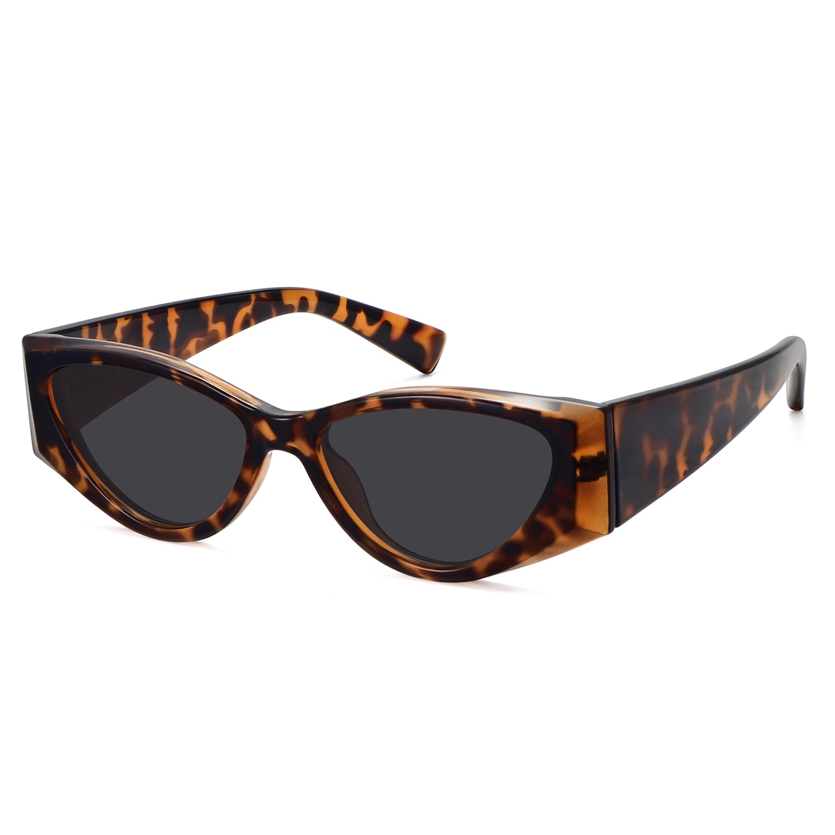 WOWSUN Retro Rectangular Sunglasses for Women Polarized Trendy Sun Glasses