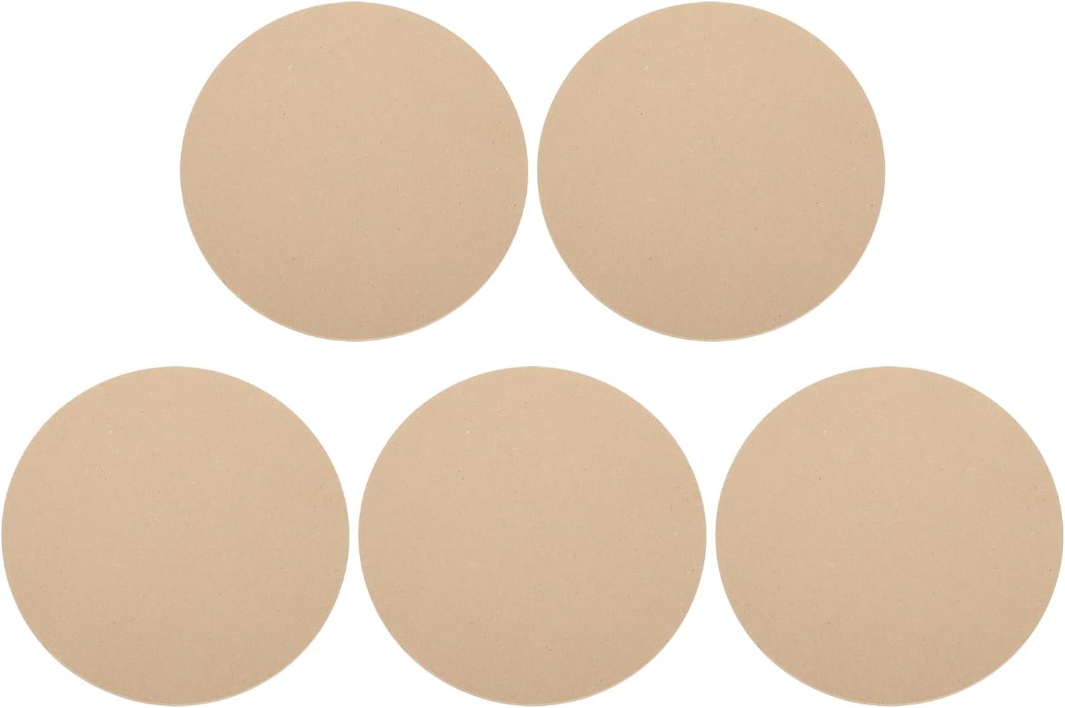PATIKIL 5 Pack 14" 355mm OD Ceramic Drying Slab, 9mm 3/8" Thick Round Clay Wedging Board Sculpture Base Plate Pottery Wheel Bats Without Holes, Sand Table Baking Model Bottom Block