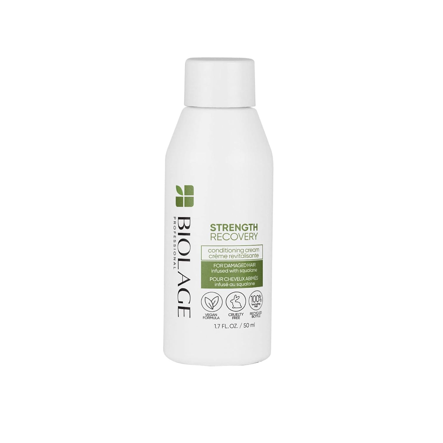 Biolage Strength Recovery Conditioning Cream | Strengthening Conditioner | Moisturizes, Adds Softness & Repairs Damage | For Damaged & Sensitized Hair | Vegan | Cruelty-Free