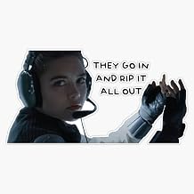 Yelena Belova They go in and rip it all out funny Bumper Sticker Vinyl Decal 5 inches