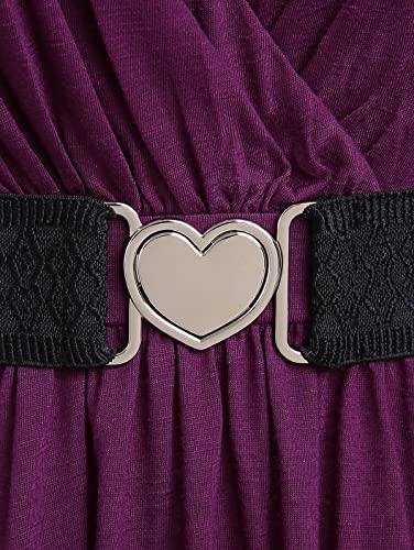 ROSE GAL Plus Size Chain Panel Belted Butterfly Sleeve Surplice Top4