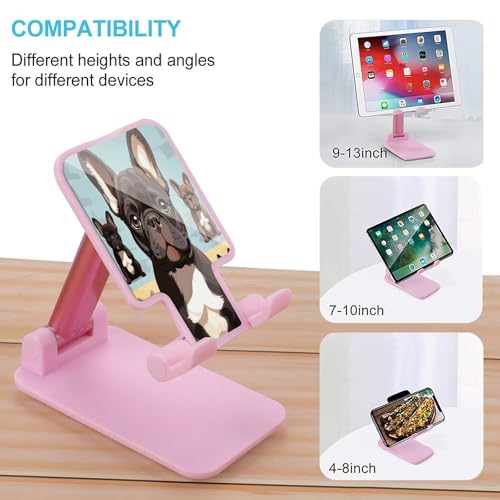 Support de téléphone pliable bouledogue réglable pour iPhone et Android - 3