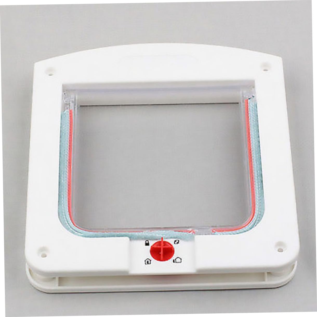 BESTonZON Lot De 2 Chatières Contrôlables pour Chats, Porte D'entrée Et Sortie Petite Taille, Plastique Blanc Et Marron, Adapté Aux Portes Intérieures, pour Chatons Et Petits Chats