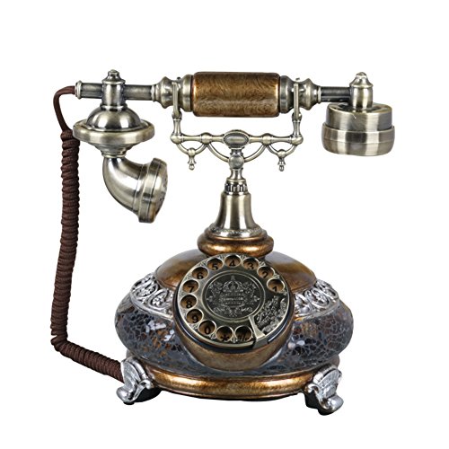 Antiquité téléphones blancs pour salon vintage et décoration de maison européenne chic