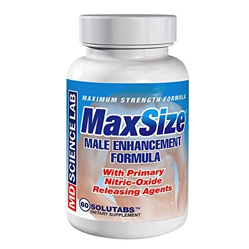Max size - 60 capsule bottle by m.d. science lab