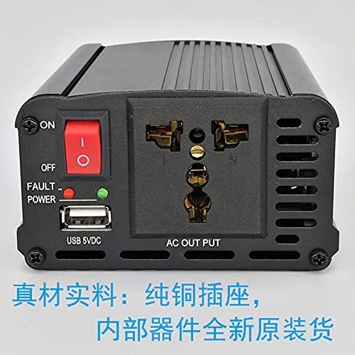 Inverter 12v 220v,Power Inverter L'inverter a onda sinusoidale con anello sinusoidale da 12V 220V 600W è molto stabile(24-220V)