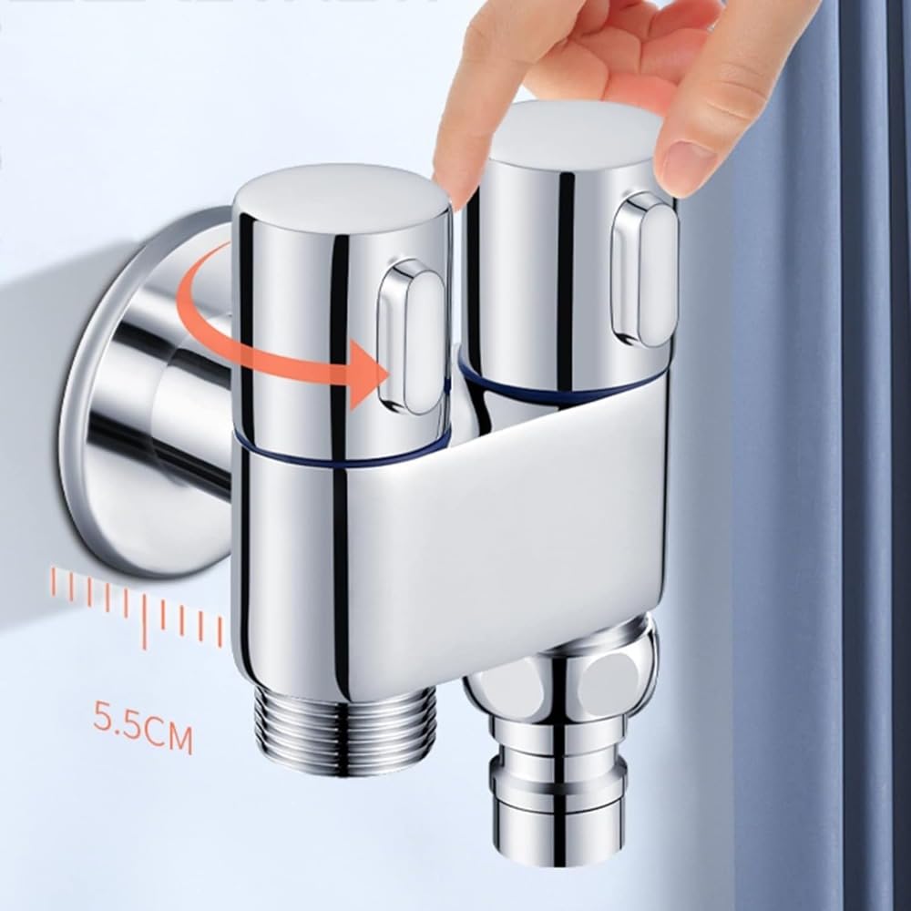 Amazon | Jiixzao水道 蛇口 双口,水道 蛇口 真鍮,2口水栓 屋外,水栓 2