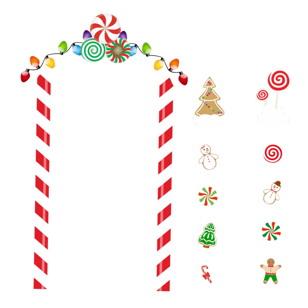 Stickers de décoration de cheminée et autocollants de porte pour vitres