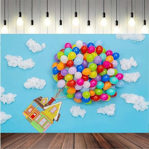 Fondo de fiesta con globos de 2.1x1.5 m de vinilo miniatura 2