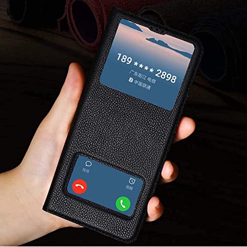 Étui cuir iPhone 12 Pro Max bleu à clapet chic et protecteur - 6
