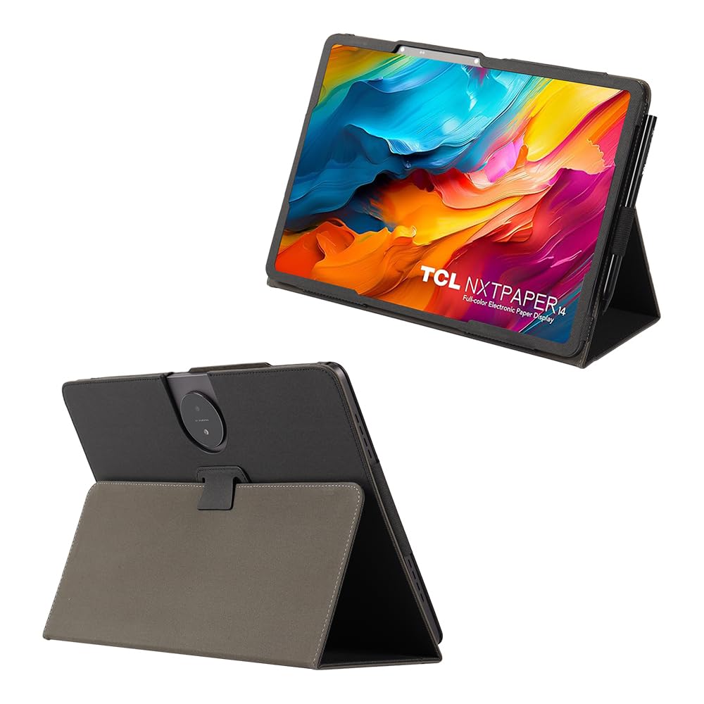 Tablet Case Suitable For TCL NXTPAPER 14 14.3inch 9491G Folding Stand Protective Cover With Pencil Holder And Wrist