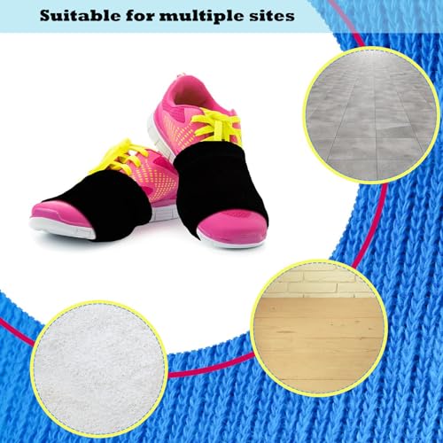 Over Sneakers Socks for Shoes on Smooth Floors, Ballet Dancers Turning Socks, Dance Shoe Cover3