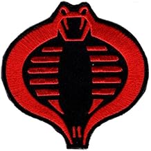 Red Cobra Embroidered Iron ON Patch MTC1