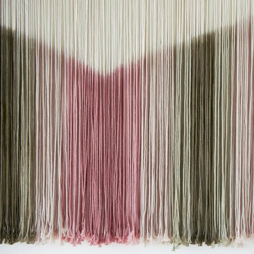 Image of IOWER Large Macrame Wall Hanging Boho Wall Decor Large Scale Tie-Dye Yarn Living Home Room Boho Wall Decor for Bedroom Home Wall Art 57 inch W x 35 inch L