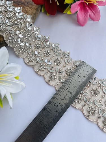 Encaje de pedrería de cristal para transformar vestidos de novia simples 6
