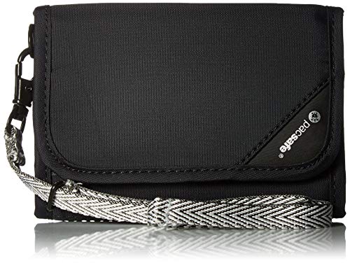 Pacsafe Rfidsafe V125 Anti-theft Blocking Tri-Fold Wallet, Black