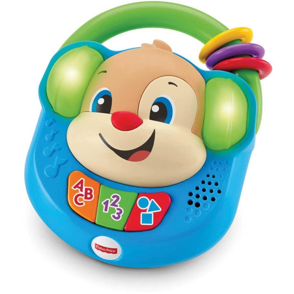 Brinquedo Musical Cante e Aprenda Bebês Fisher-Price. Ensina letras, formas, cores e números com músicas, luzes e alça. Id