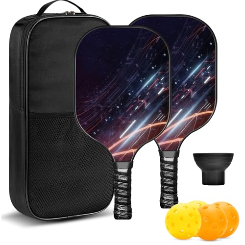 Pickle Ball Set Pickleball Paddles Set of 2 Carbon Fiber Pickleball Paddle Includes 4 Balls, 2 Ball Pickers, 1 Ball Bag Best Gifts for Junior and Professional Pickleball Equipment (Silver) Pickle Ball Set Pickleball Paddles Set of 2 Carbon Fiber Pickleball Paddle Includes 4 Balls, 2 Ball Pickers, 1 Ball Bag Best Gifts for Junior and Professional Pickleball Equipment (Silver)