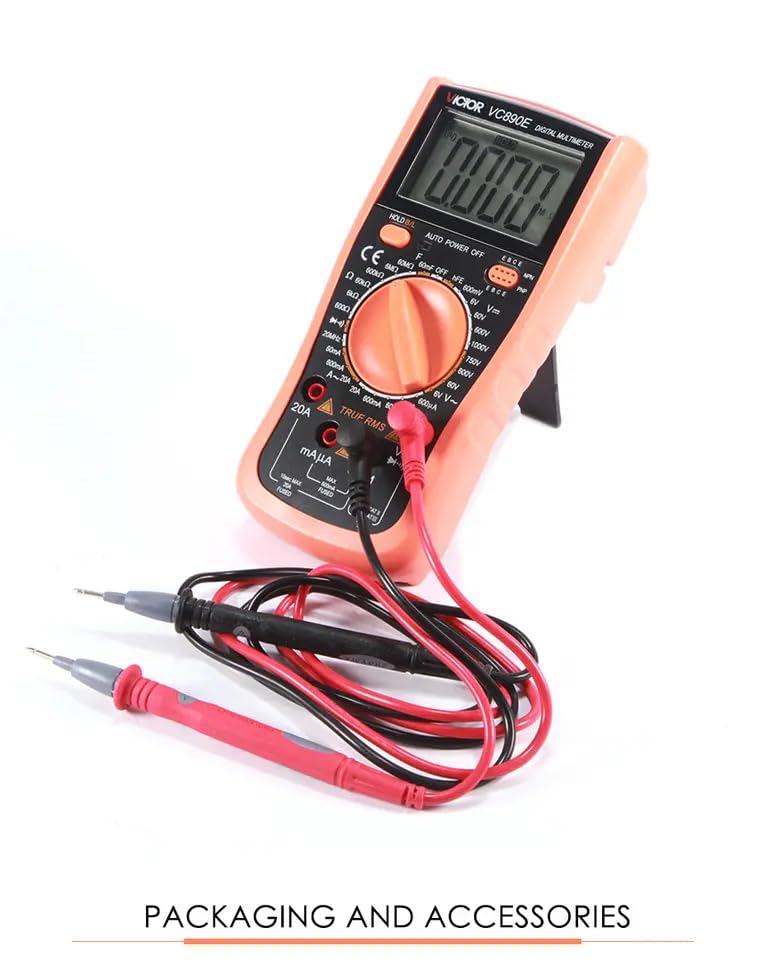 Image of Victor /RuoShui VC890E 5999 Counts True RMS Digital Smart Multimeter Measure Capacitance Resistance AC /DCurrent Voltage.Meter(Victor VC890E)