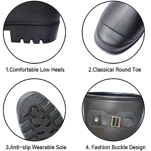 Women's Mid Calf Rain Boots Waterproof Fashion Garden Shoes Anti-slipping Rainboots For Women Comfortable Insole Light Rain Shoes - Image 6