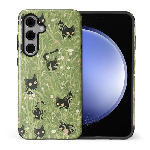 Coque silicone Samsung S24 FE antichoc hybride 2 couches motif chat