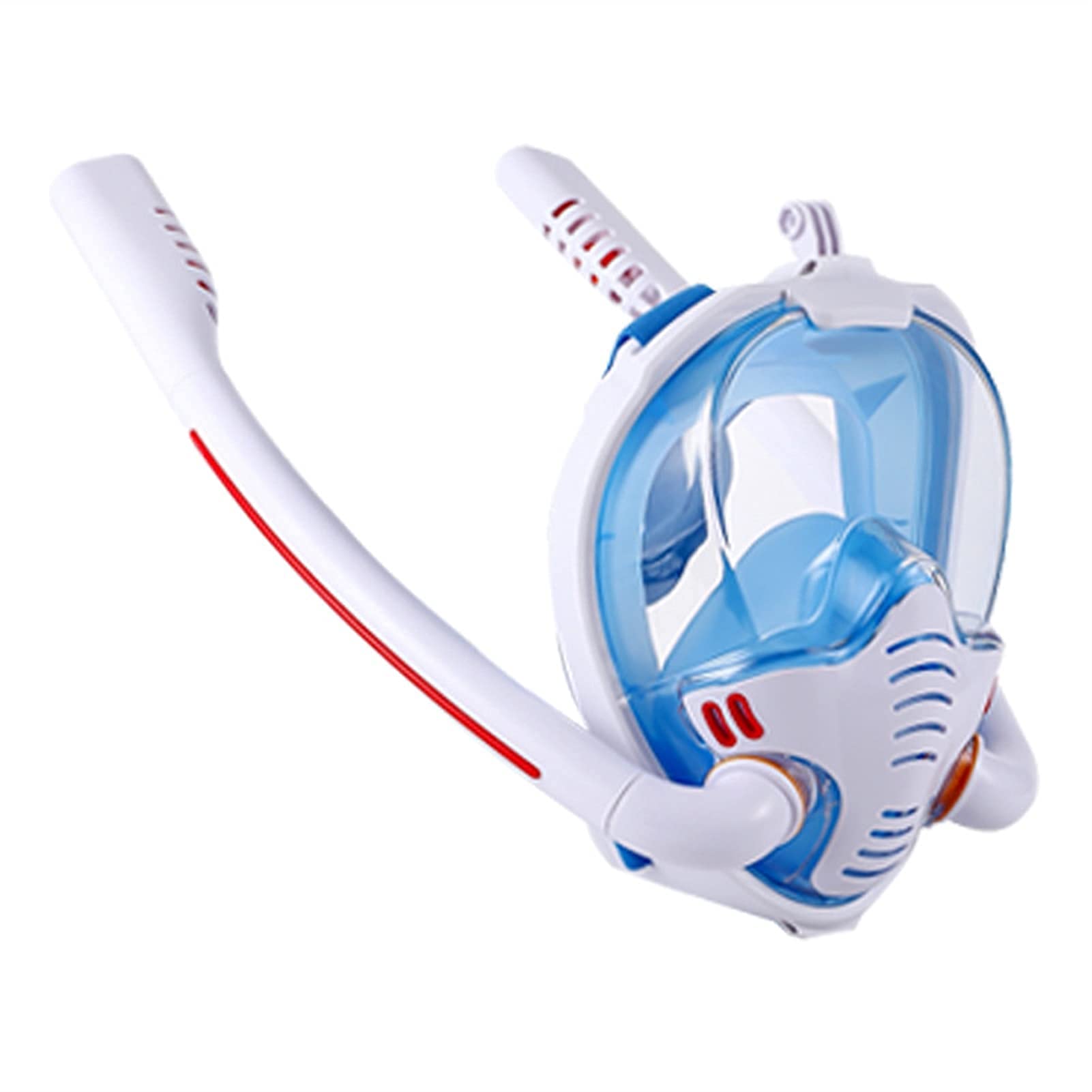 Maschera da Snorkeling Bambini Maschera da Immersione Subacquea per Adulti Snorkeling Integrale Snorkeling subacqueo Antiappannamento Snorkeling Maschera da Immersione per Nuoto (Bianco SM)