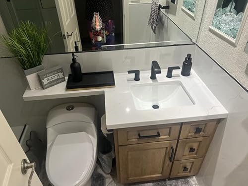 Moen 84763BL Genta 8 in. Widespread 2-Handle Bathroom Faucet in Matte Black thumbnail 8