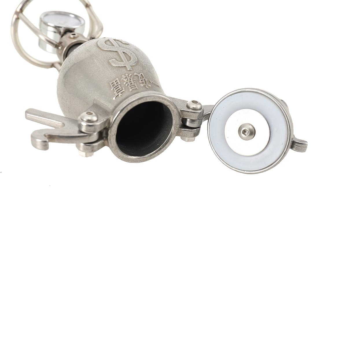 100ml Hochdruck-Popcornmaschine Mini-Edelstahl Professionelle Popcorn-Bräter, Handkurbel Gasheizung Langsamer Schub Mit Manometer Für Familienfeiern Studienpartyspaß