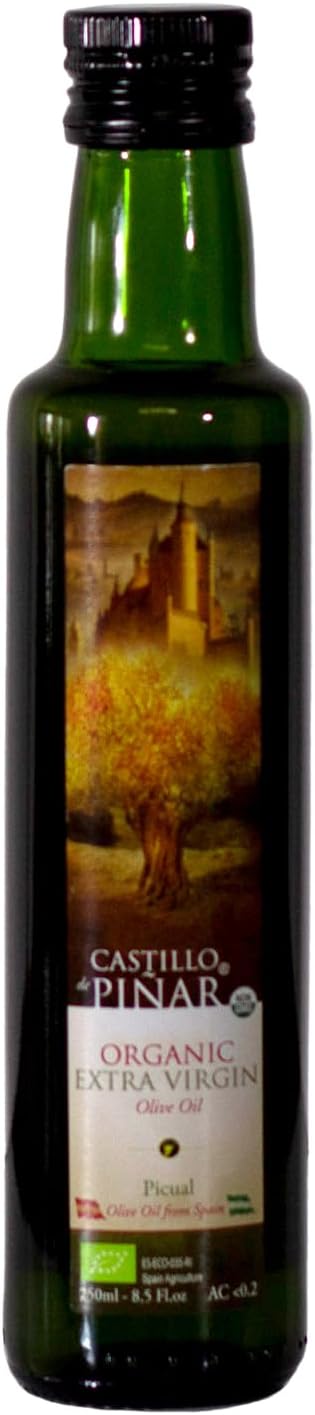 Castillo de Piñar First Cold Pressed 250ml Organic Extra Virgin Olive Oil Certified USDA Organic and NON-GMO