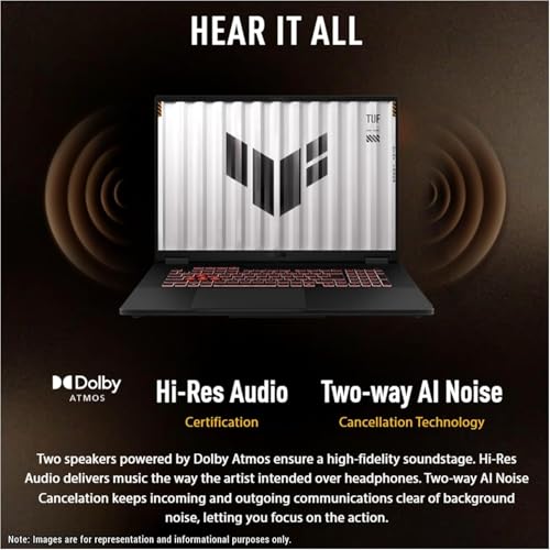 ASUS TUF A18 Gaming Laptop - AMD Ryzen 7 260 Beat i9-13905H - NVIDIA RTX 5060-64GB RAM -2TB SSD -18" WUXGA Display - RGB Backlit Keyboard -Windows 11 -FHD Camera -Gamer Creative Videao Editing