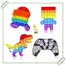 Hoqque Pop Fidget Toys Jeux It Pack Lot Bubble Up Antistress Garcon Popit Bebe Fijets Mania Push Fille Enfant Cadeau Dinosaure