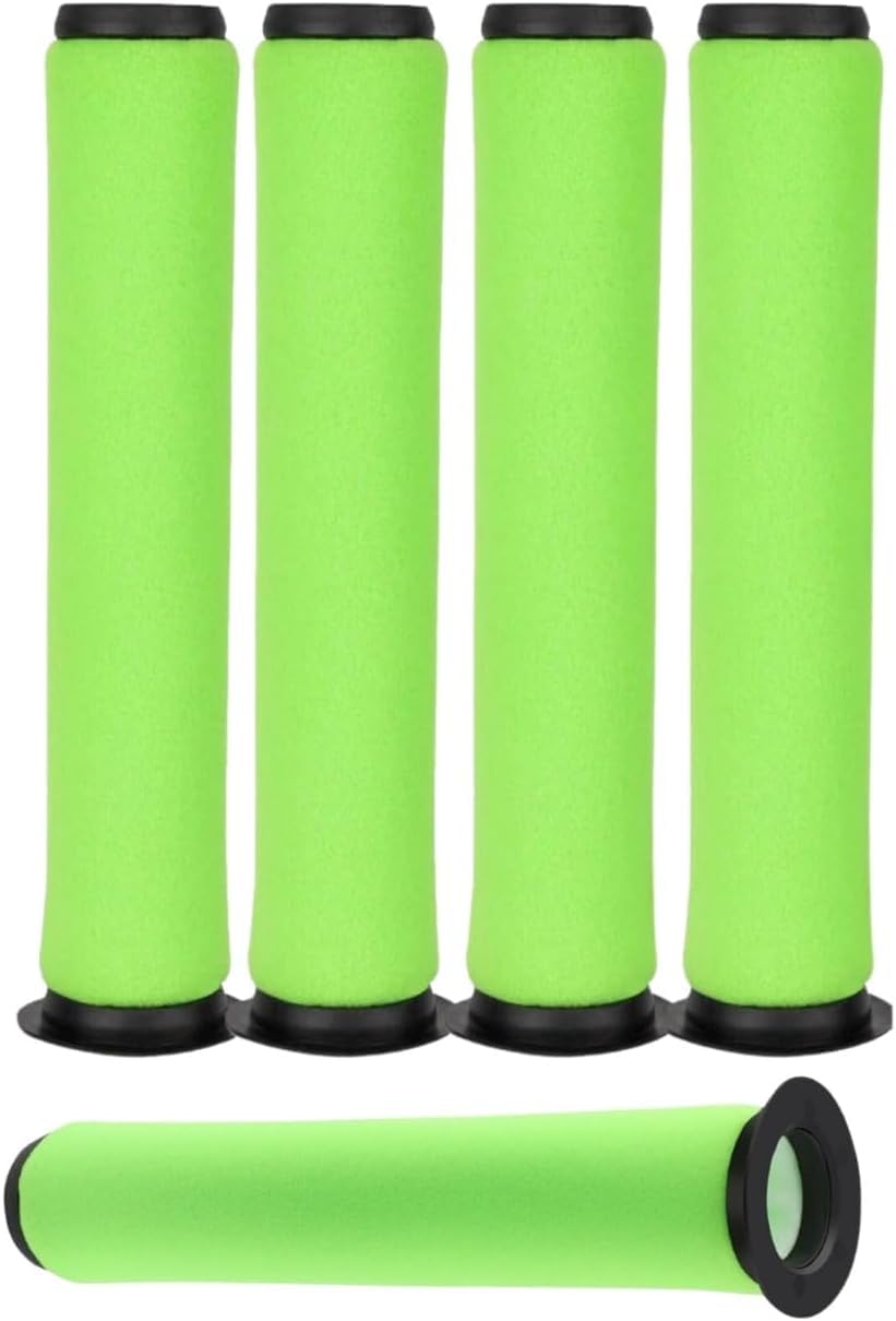 Pack 5 Compatible Gtech Air Ram Filters for MK2 & MK2 K9 | Gtech Spares Replacement Long Washable Cone Stick Filters for Cordless Vacuum Cleaners.
