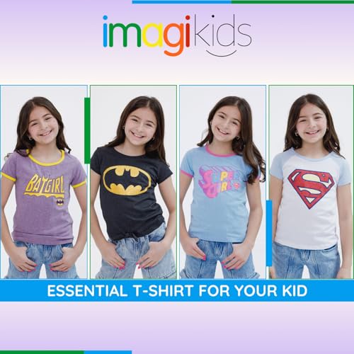 Image of DC Comics Justice League Girls' Glitter Graphic T-Shirt Toddler to Big Kid
